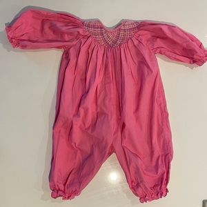 Petit Pomme 9m Smocked Romper
